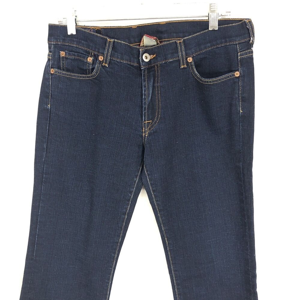 Lucky Brand Sundown Skinny Straight Dark Blue Denim Jeans 10/30 (32x32) USA